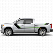 Sweeping Upper Accent Door & Bedside Vinyl Stripes for Chevrolet Silverado 1500 T1XX 2019-2026_4