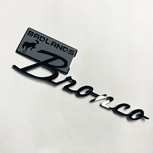Fender Badges Tailgate Emblem 3D Badge 3 for Bronco Badlands
