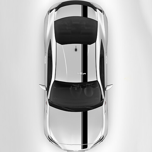 Toyota GR86 Hood Roof Trunk Racing Stripes Graphics Decals Stickers 2