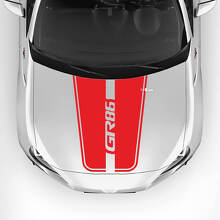 GR86 Logo Hood Racing Stripes Graphics Decals Stickers 2 For Toyota GR86 3