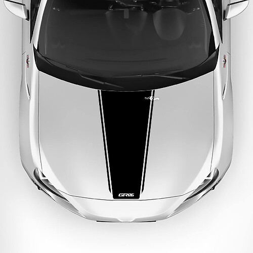 GR86 Logo Hood Racing Stripes Graphics Decals Stickers 3 For Toyota GR86