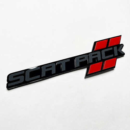 Scat Pack Hash Style 3D Badge Emblem for Dodge 