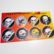 Skull Heritage Retro Vintage Old Style Sticker Pack Decals Graphics for Toyota TRD 3