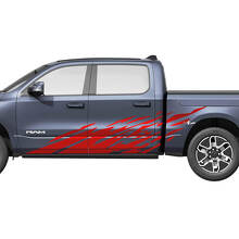 Splash Side Doors Truck Vinyl Decals Stickers Graphics for Dodge Ram 1500 REV #2 3