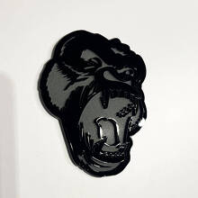 Custom 3D Badge Angry Gorilla Fender Tailgate Front Grille Badges Emblem 2