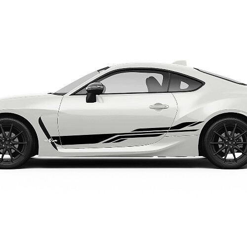 Doors Side Stripes Graphics Decals Stickers for Toyota GR86 Supra