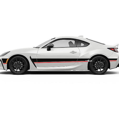 Doors Side Racing Stripes Graphics Decals Stickers for Toyota GR86  2