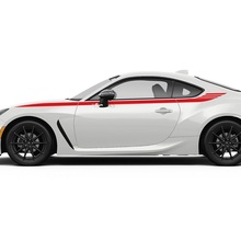 Side Accent Racing Stripes Graphics Decals Stickers for Toyota GR86  4