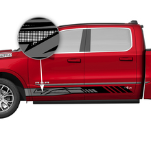 Side Doors Rocker Panel Stripes Vinyl Decals Stickers Graphics for Dodge RAM 1500 TUNGSTEN 2
