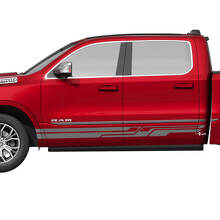 Side Rocker Panel Stripes Vinyl Decals Stickers Graphics for Dodge RAM 1500 TUNGSTEN 2 2
