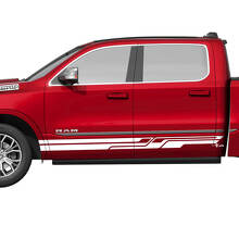 Side Rocker Panel Stripes Vinyl Decals Stickers Graphics for Dodge RAM 1500 TUNGSTEN 2 3
