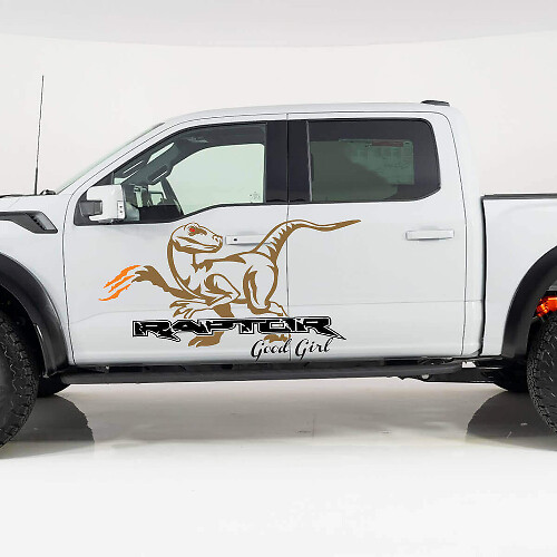 Good Girl Raptor Side Door Vinyl Decals Kit for Musclecar Raptor 