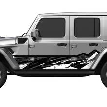Camo Mountains Splash Side Doors Vinyl Decal Sticker for Jeep Wrangler 3