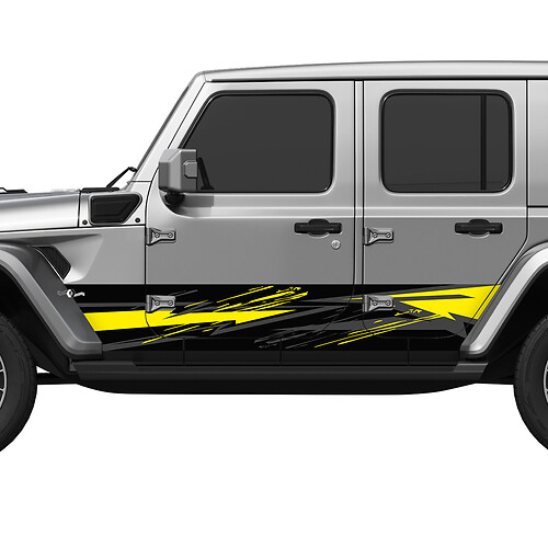 Camo Splash Wrap Side Doors Vinyl decal sticker fit Jeep Wrangler 3