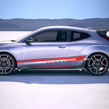 Side Racing Stripes Vinyl Stickers Decal fit to Hyundai Veloster 3 3