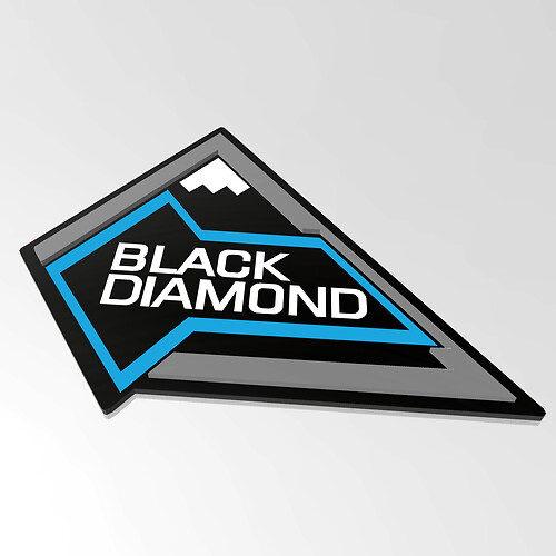 Bronco Black Diamond Fender Badges Tailgate Emblem 3D Badge