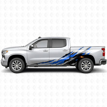 Distressed Splash Door & Bedside Vinyl Stripes for Chevrolet Silverado 1500 T1XX 2019-2026_3