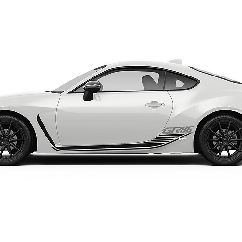 Doors Side Stripes Strobe Graphics Decals Stickers for Toyota GR86 