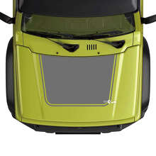 Blackout Outline Hood Vinyl Decal for Suzuki Jimny_2