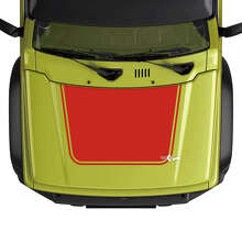 Blackout Outline Hood Vinyl Decal for Suzuki Jimny_3