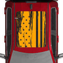 USA American Flag Distressed Vinyl Decals Stickers Graphics for Dodge RAM 1500 TUNGSTEN Panoramic Moonroof 2 2