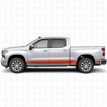 Slim Accent Door & Bedside Vinyl Stripes for Chevrolet Silverado 1500 T1XX 2019-2026_3