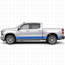 Slim Accent Door & Bedside Vinyl Stripes for Chevrolet Silverado 1500 T1XX 2019-2026_4