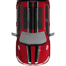 Dual Stripes Rally Vinyl Decals Stickers Graphics for Dodge RAM 1500 TUNGSTEN 2