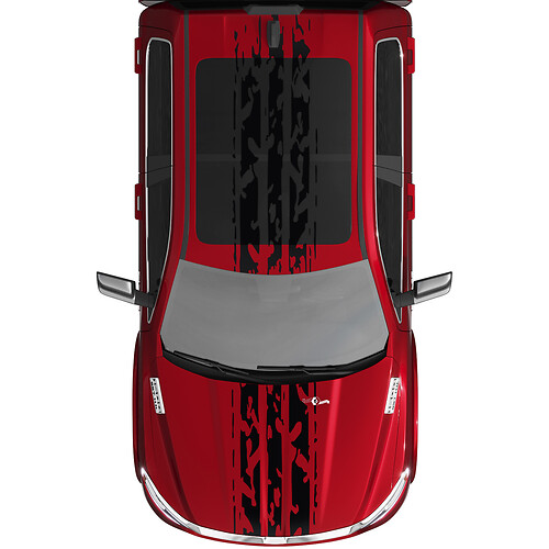 Stripes Rally Vinyl Decals Stickers Graphics for Dodge RAM 1500 TUNGSTEN