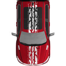 Stripes Rally Vinyl Decals Stickers Graphics for Dodge RAM 1500 TUNGSTEN 3