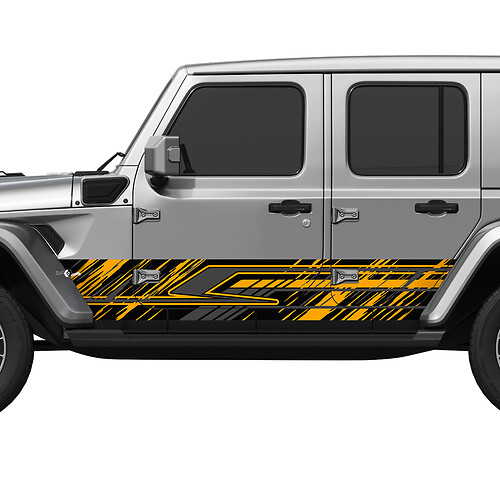 Camo Lines Splash Wrap Side Doors Vinyl decal sticker fit Jeep Wrangler 2