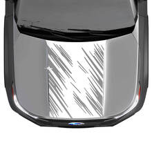 Dsitressed Style Hood Vinyl Decal for Subaru Forester_2