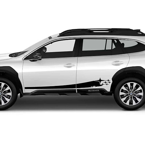 Suba Stars Rocker Panel Vinyl Decal Kit for Suba Outback