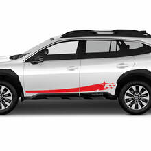 Side Rocker Panel Vinyl Sticker Decal Graphic for Suba Outback  3
