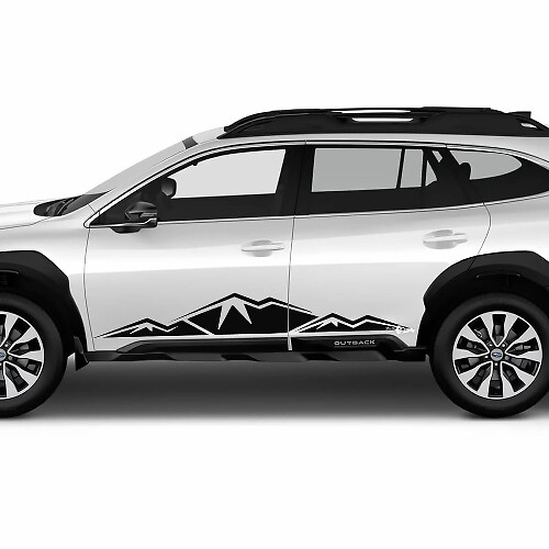 Mountains Rocker Panel Side Vinyl Decal Sticker for Subaru Outback