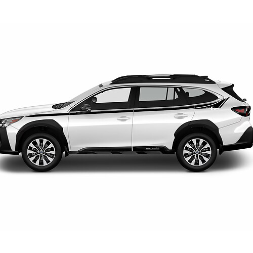 Side Up Doors Pin Stripes Vinyl Sticker Decal Graphic for Suba Outback