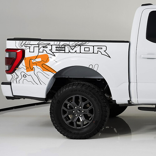 Bedside Side Graphics fit to Ford F150 Tremor R Vinyl Decal kit stripes