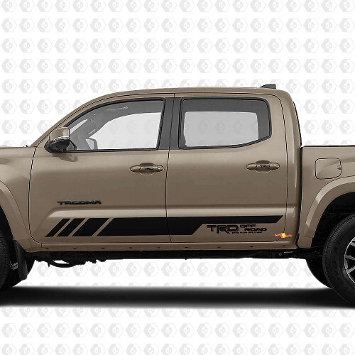 TRD Off Road Style Door Stripe and Handle Vinyl Decal Kit for Toyota Tacoma Tundra