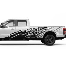 Ford F150 F250 F350 Splash Grunge Decal Kit - Bedside Vinyl Sticker Set Side Graphics 2 3