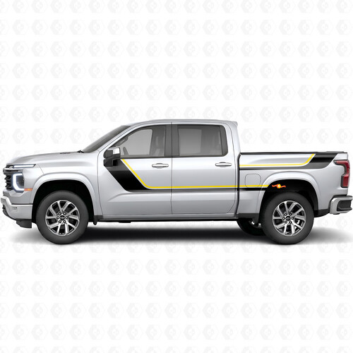 Sweeping Upper Accent Door & Bedside Vinyl Stripes for Chevrolet Silverado 1500 Next Generation 2027