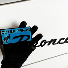 Bronco Outer Banks Fender Badges Tailgate Emblem 3D Badge Blue vs Black 2