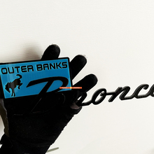 Bronco Outer Banks Fender Badges Tailgate Emblem 3D Badge Blue vs Black 3