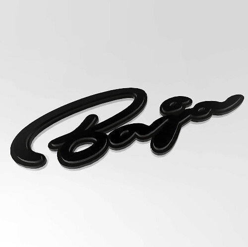 Shelby Baja Raptor 3D Badge – Custom Fender Emblem for Ford Raptor Black 1