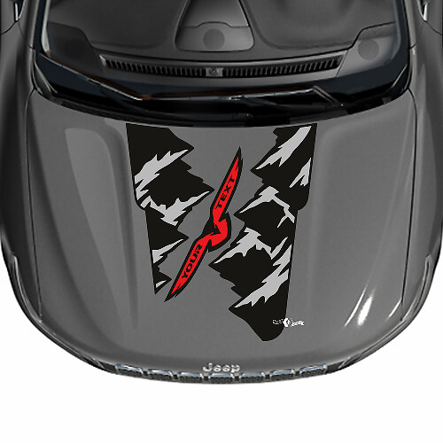 Mountains Hood Vinyl Decal Sticker Graphic for Jeep Cherokee Trailhawk