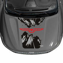 Mountains Hood Vinyl Decal Sticker Graphic for Jeep Cherokee Trailhawk 2