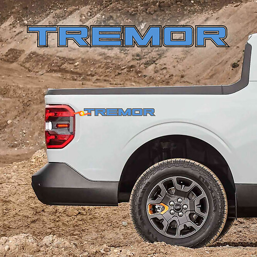 Tremor Truck Bed Side Decal Set for Ford  F250 F150 Vinyl Stickers 2 Colors