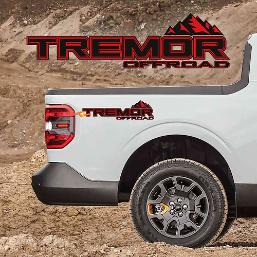 Tremor off road Truck Bed Side Decal Set for Ford  F250 F150 Vinyl Stickers