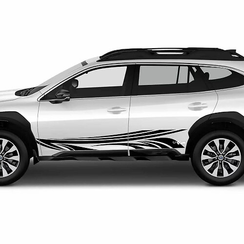 Tribal Style Door Side Stripes Vinyl Decal Kit for Subaru Outback _1