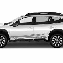 Tribal Style Door Side Stripes Vinyl Decal Kit for Subaru Outback _2