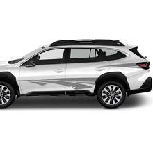 Tribal Style Door and Rear Side Stripes Vinyl Decal Kit for Subaru Outback _2